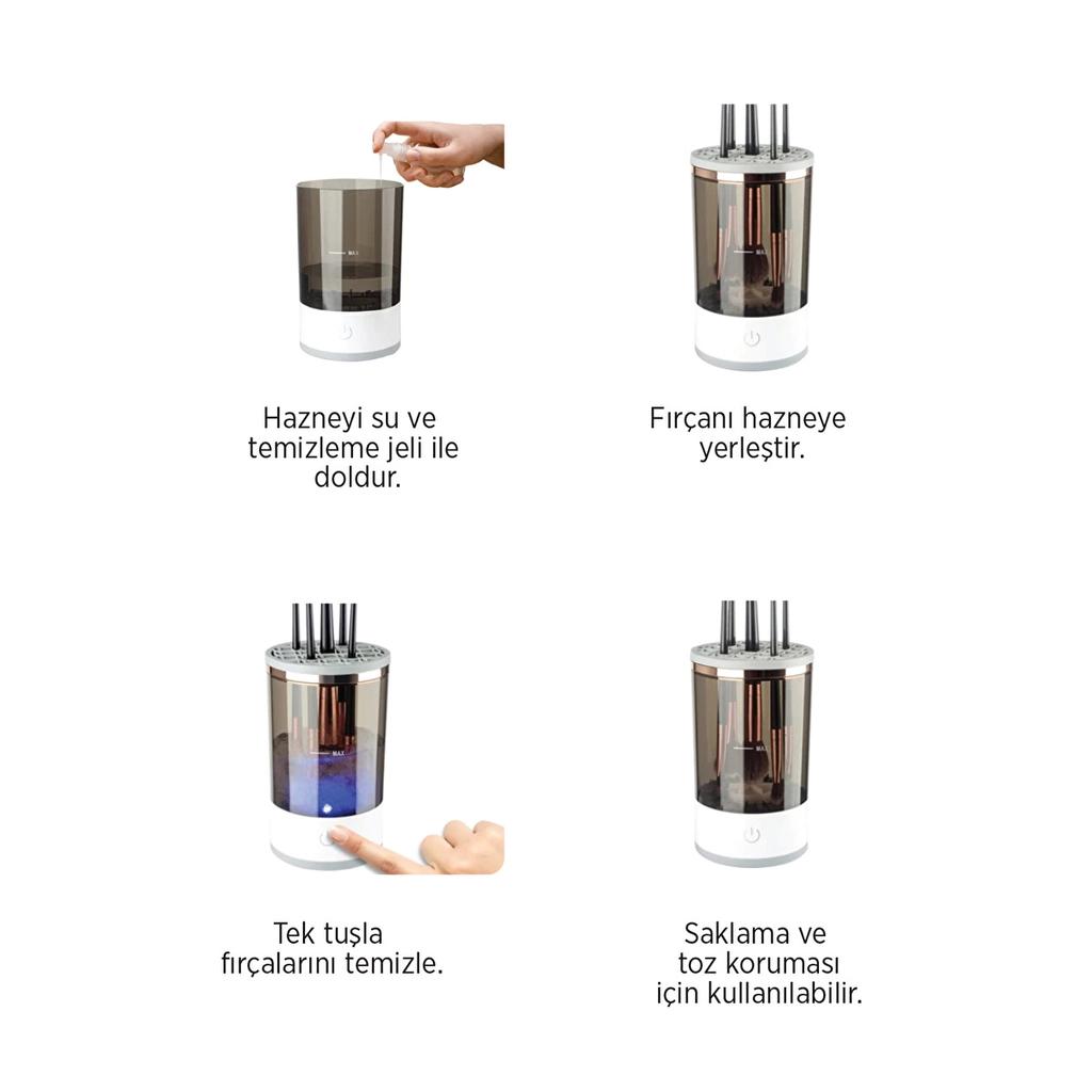 Makyaj Yapan Her Kadının İhtiyacı - Luma Makyaj Fırçası Temizleme Makinesi